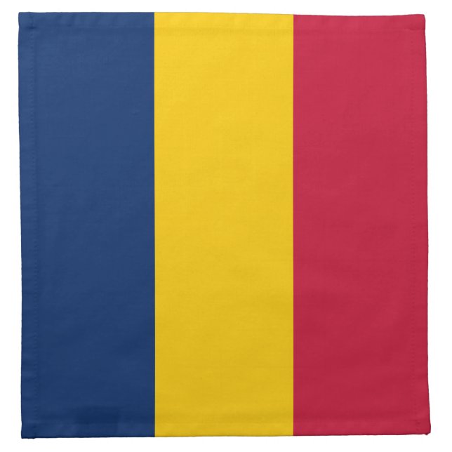 Chad Flag Cloth Napkin (Front)