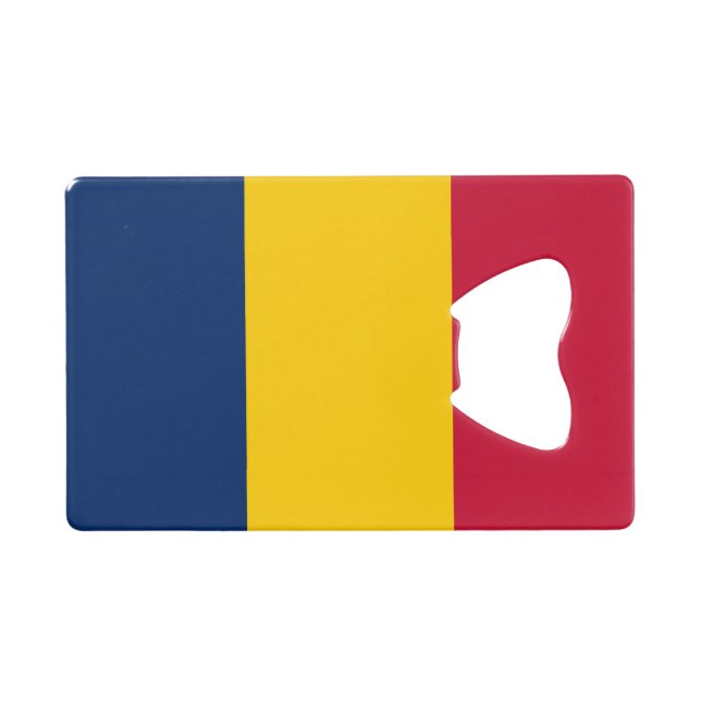 Chad Flag Credit Card Bottle Opener (Front (Horizontal))