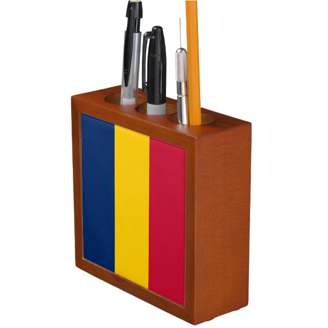 Chad Flag Desk Organizer (In Situ)