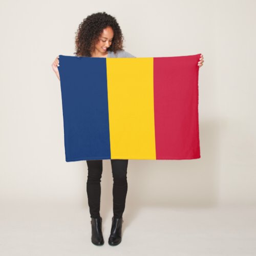 Chad Flag Fleece Blanket