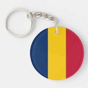 Chad Flag Keychain