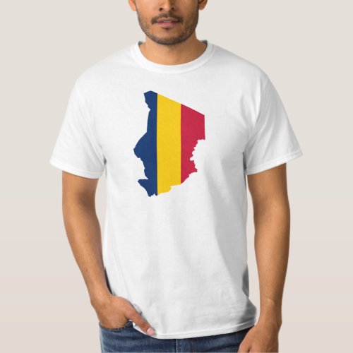 Chad Flag map TD T_Shirt
