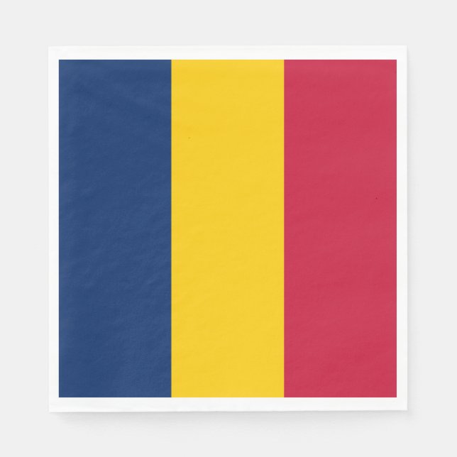 Chad Flag Napkins (Front)