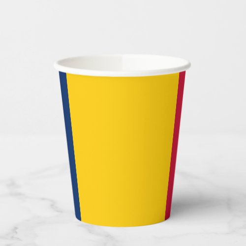 Chad Flag Paper Cups