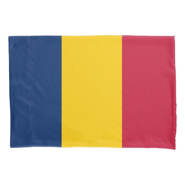 Chad Flag Pillow Case (Front)