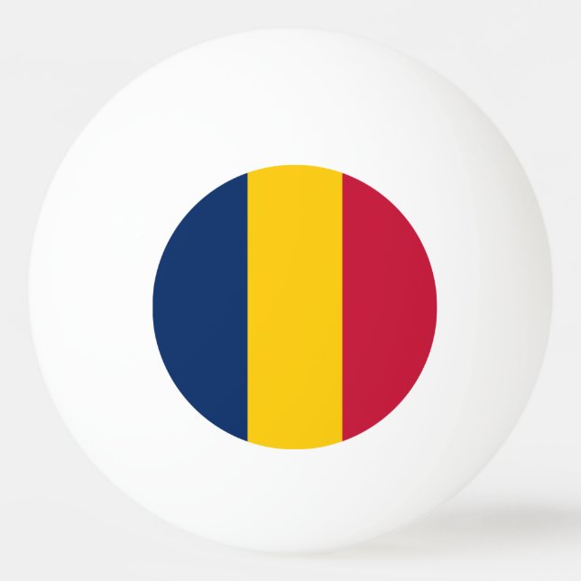 Chad Flag Ping Pong Ball (Front)