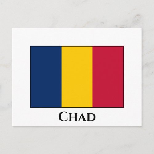 Chad Flag Postcard