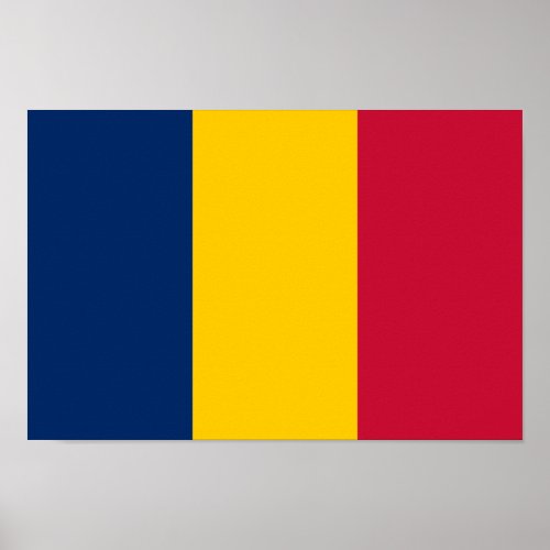 Chad Flag Poster