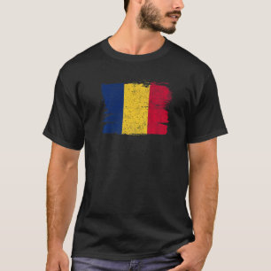 Chad Flag Pride Friendship Proud Peace Retro Vinta T-Shirt