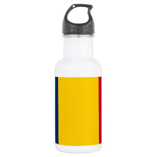 Chad Flag Stainless Steel Water Bottle
