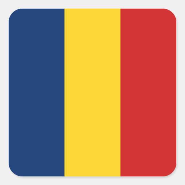 Chad Flag Sticker (Front)