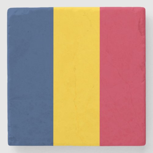 Chad Flag Stone Coaster