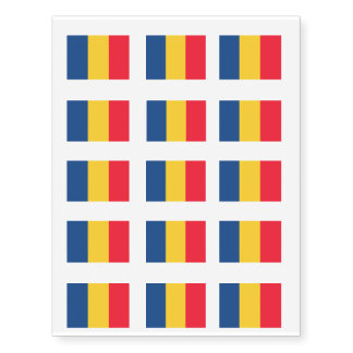 Chad Flag Temporary Tattoos