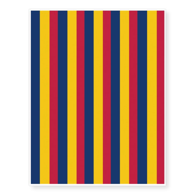 Chad Flag Temporary Tattoos (Front)