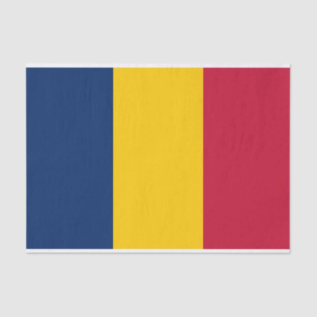 Chad Flag Tissue Paper (Front)