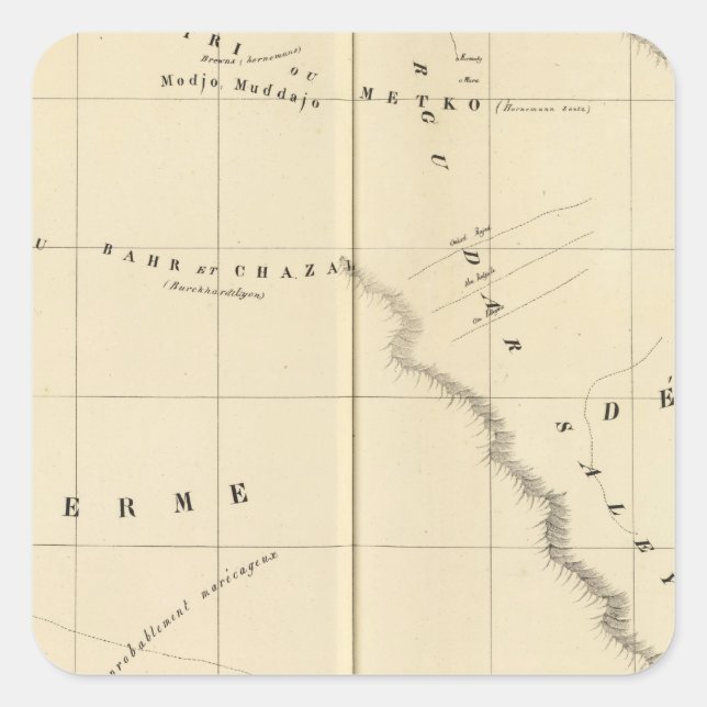 Chad Lake Region 23 Square Sticker (Front)