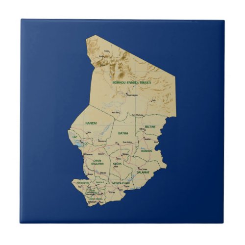 Chad Map Tile