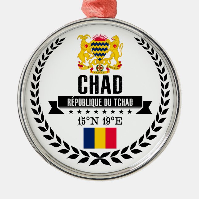 Chad Metal Ornament (Front)
