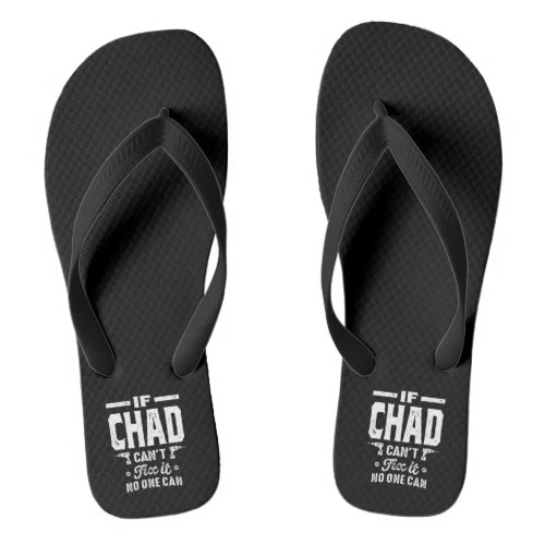 Chad Personalized Name Birthday Flip Flops