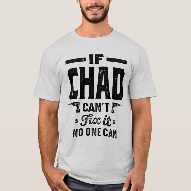 Chad Personalized Name Birthday Gift T-Shirt (Front)