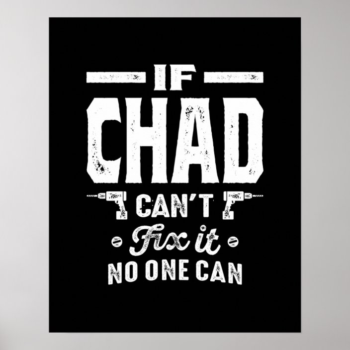Chad Personalized Name Birthday Poster | Zazzle.com
