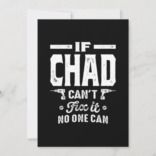 Chad Personalized Name Birthday Thank You Card