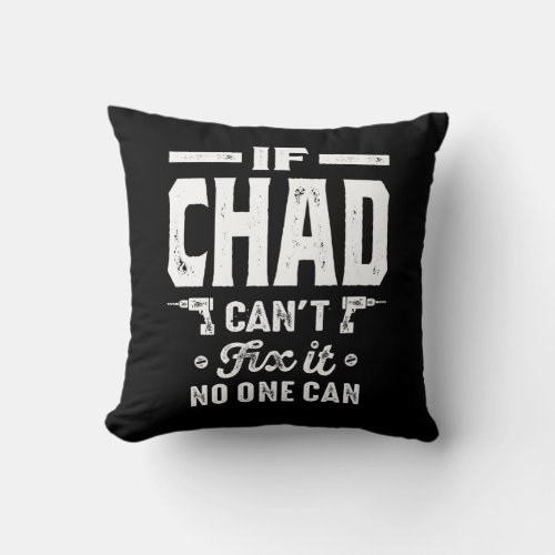 Chad Personalized Name Birthday Throw Pillow