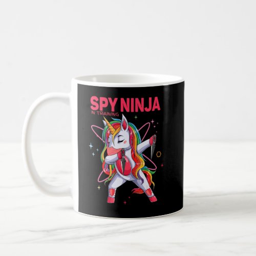 Chad Spy Unicorn Ninja In Training Gamer Girl Kids Coffee Mug