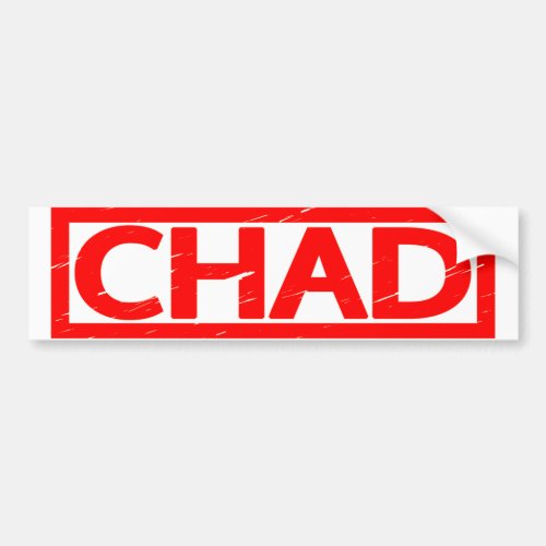 Chad Stamp Bumper Sticker