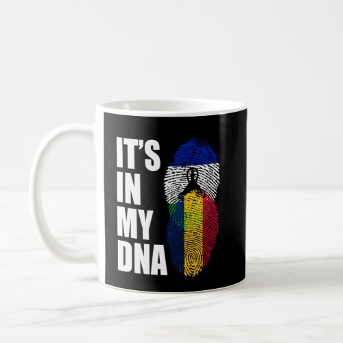 Chadian And Basotho Mix DNA Heritage Flag  Coffee Mug