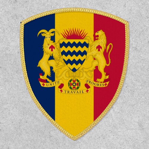 Chadian Flag  Coat of Arms Flag of Chad Patch