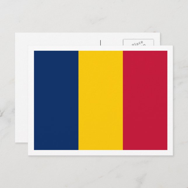 Chadian Flag, Flag of Chad Postcard (Front/Back)