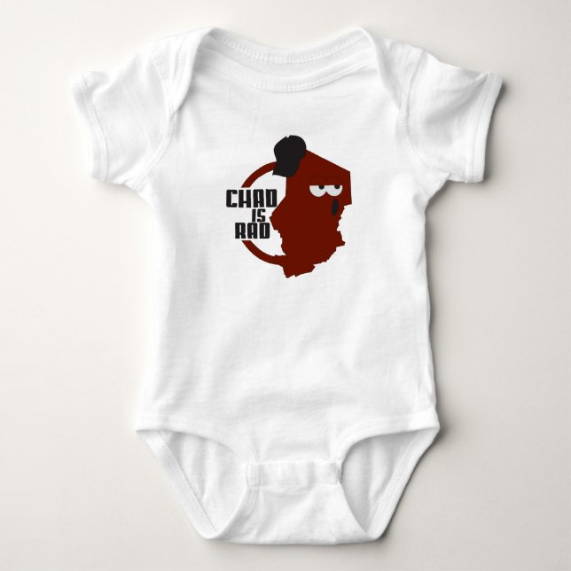 ChadisRad.com Main Logo Baby Bodysuit (Front)
