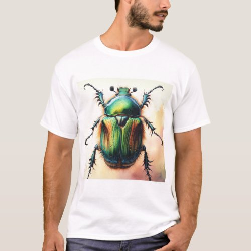 Chafer Insect 270624IREF113 _ Watercolor T_Shirt