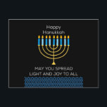 Chag Hanukkah Sameach Holiday Postcard<br><div class="desc">As We Celebrate The Festival Of Lights
We Wish You A Happy Hanukkah 
May You & Your Family Be Blessed With Joy & Good Health This Hanukkah</div>