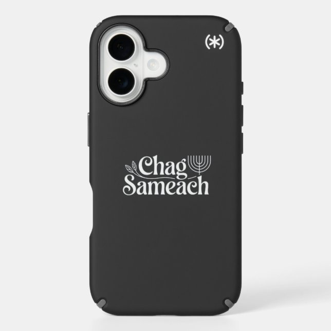Chag Sameach – Hebrew Holiday Greeting  Speck iPhone Case (Front)