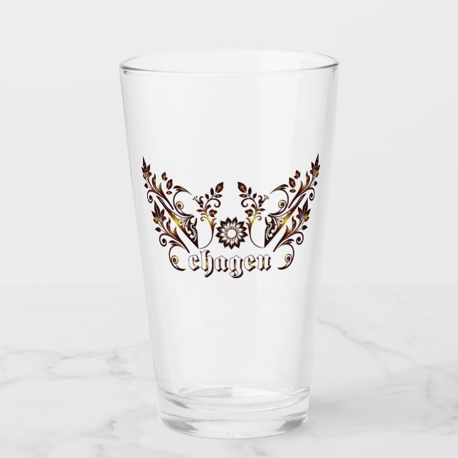 Chagen Drinkware Glass (Front)