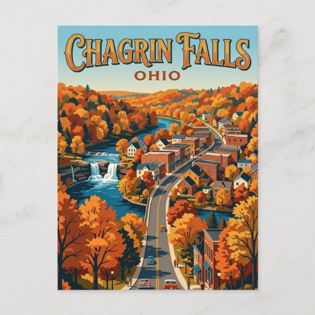 Chagrin Falls USA Postcard (Front)