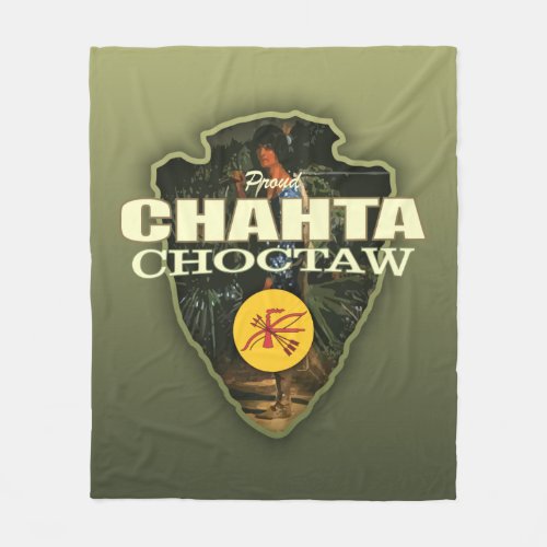 Chahta arrowhead fleece blanket