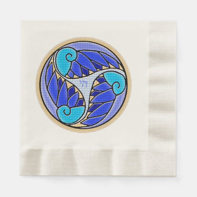 Chai Art Nouveau Mosaic  Napkins (Front)