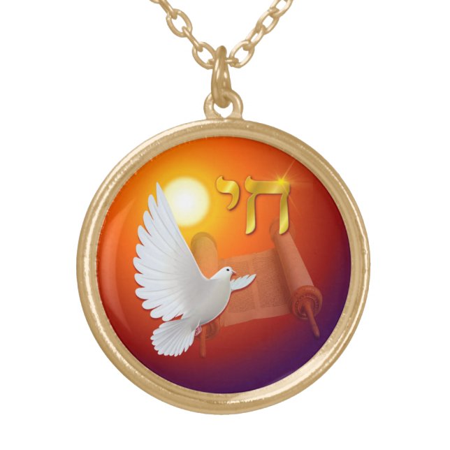 Chai - Life Gold Plated Necklace (Front)