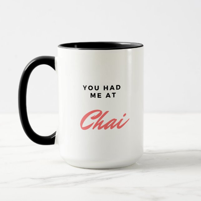 Chai products Two-Tone coffee mug (Left)