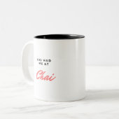 Chai products Two-Tone coffee mug (Front Left)