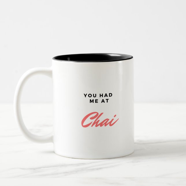 Chai products Two-Tone coffee mug (Left)