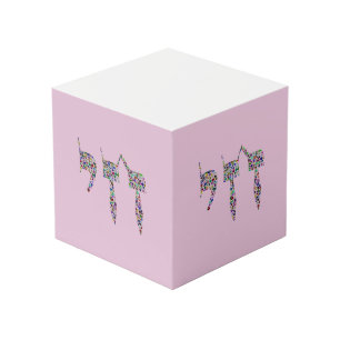 Chai symbol made with Gemstones in All Colors Cube