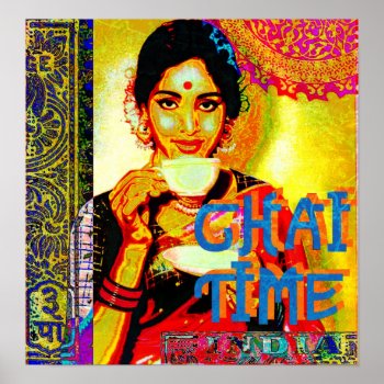 Chai Time Poster by codicetuna at Zazzle