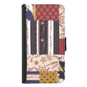 Chain Baroque Rope Geometric Pattern Samsung Galaxy S5 Wallet Case