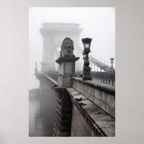 CHAIN BRIDGE BUDAPEST POSTER