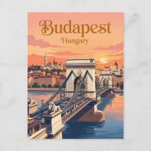 Chain Bridge Hungary Postcard