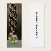 Chain Earring Skinny Business Card (Front & Back)